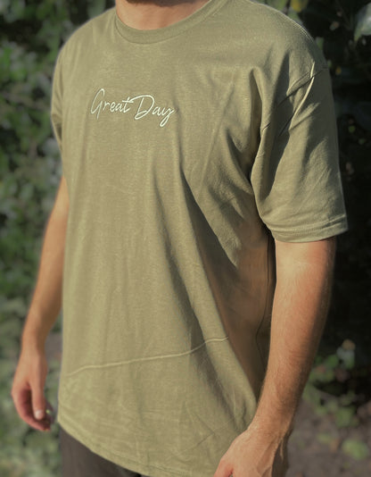 Cotton Crew - Light Olive