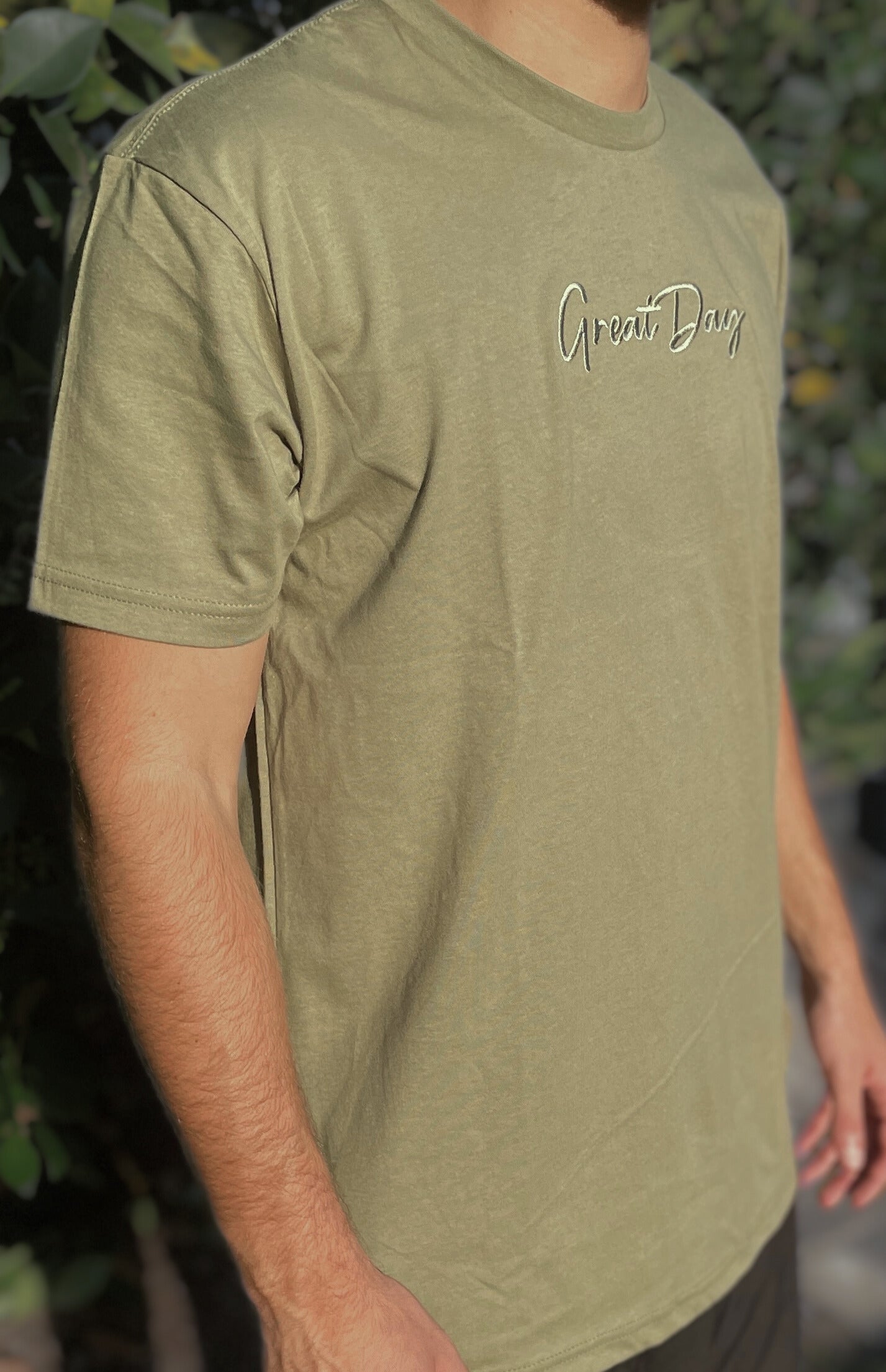 Cotton Crew - Light Olive